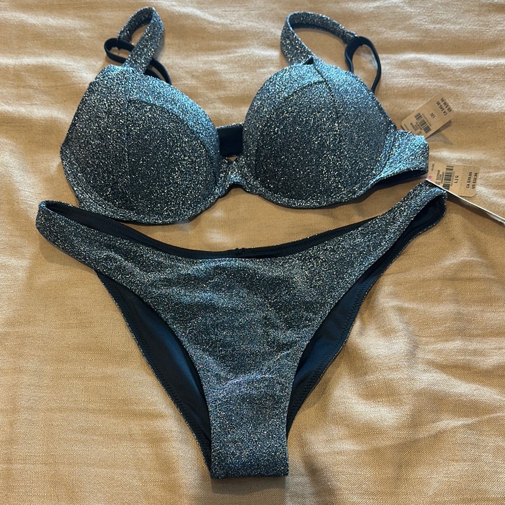 PINK Victoria Secret Sparkling Bikini Set